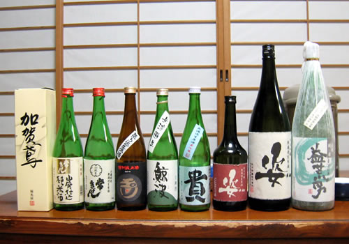 持ち寄った銘酒